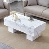 NicBex Modern 43.3" Rectangle Wood Coffee Table with Thick Tabletop for Living Room and Office - 2 of 4