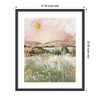 Kate and Laurel Framed Art Neutral Landscape 02 by Annie Quigley, 21x25, Stylish Black Narrow - 2 of 4