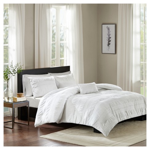 Amari Cotton Seersucker Duvet Cover Set 4pc Target