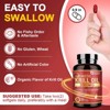NATURE TARGET Krill Oil 2000mg with Omega-3 EPA & DHA with Astaxanthin Supplement, Choline - 120 Softgels (60 Servings) - 3 of 4