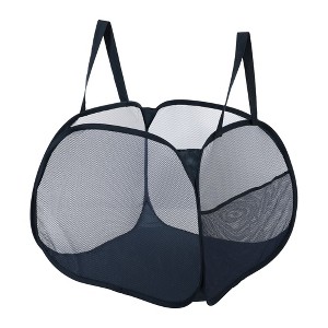 Unique Bargains Folding Mesh Laundry Hamper 23.78 Gallon 1 Pc - 1 of 4