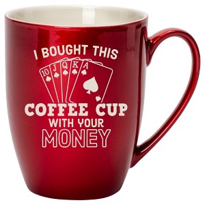 100 North Cardinal Red Metallic Finish, 10 Ounce, Comfortably Fits Your Hands, New Bone China Coffee Tea Cup Mug, I bought this coffee cup with your - 1 of 1