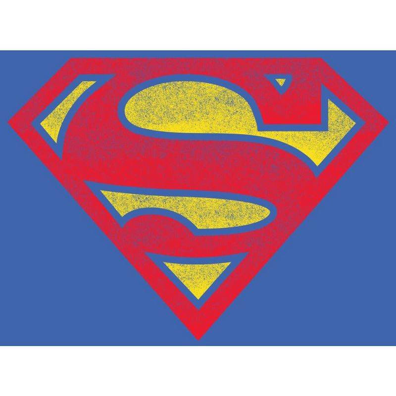 Superman Logo Boy's Royal Blue T-shirt, 2 of 4