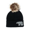 David & Young Women's Mama Bear Beanie Hat with Houndstooth Patch - 2 of 4