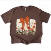 Coquette Fall Floral Orange - Womens Heavyweight Tee - 2 of 3
