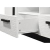 70.5" Engineered Wood Finish TV Stand with 2 Drawers, 2 Cabinets, and Black Contrasting Base for Living Room and Bedroom - 4 of 4