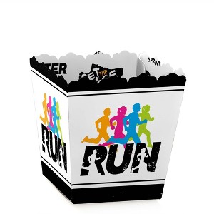 Big Dot of Happiness Set the Pace - Running - Party Mini Favor Boxes - Track, Cross Country or Marathon Party Treat Candy Boxes - Set of 12 - 1 of 4