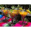 Dos Sueños Mexican Hand Blown  Modern Margarita Glasses - Confetti Carmen Design - 12oz - Set of 4 - 2 of 4