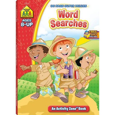 School Zone Word Searches 96-Page Workbook - (Activity Zone) (Paperback)