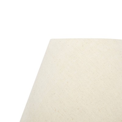 26" Rustic Jute Rope Table Lamp with White Shade