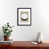 Deny Designs Moonlight Print Circle BW Striped Black Framed Art Print - 2 of 4