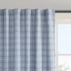 MAYEERTY Plaid Rod Pocket Curtain Panel and Back Tab with Fleece Lining Multicolored 50"x95" 1pcs - 3 of 4