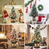 3/4.5Ft Artificial Christmas Tree With Warm White LED Lights，Fiber Optic-Like Flocked Tree  for Home, Shops, Party and Holiday Christmas Decoration - 4 of 4