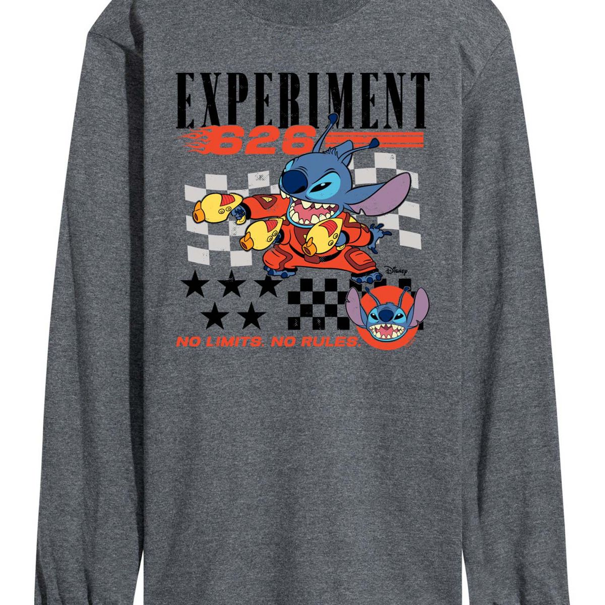 Men's - Lilo & Stitch - Stitch Racing Jersey Long Sleeve Graphic T-Shirt - thumbnail 7