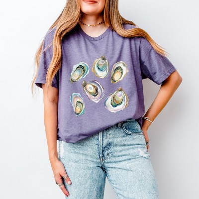 Simply Sage Market Oysters Watercolor Short Sleeve Tee