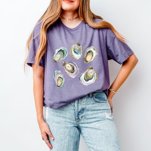 Simply Sage Market Oysters Watercolor Short Sleeve Tee - 1 of 4