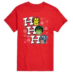 Men's - Marvel - Ho Ho Ho Avengers Short Sleeve Graphic T-Shirt - 1 of 4