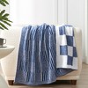 Snuggle Sac Reversible Checkered Throw Blanket, Lightweight Soft Throw - 3 of 4