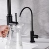 SUMERAIN Black Pure Drinking Water Faucet Lead Free Stainless Steel 304 Kitchen Water Filter  Faucet - 4 of 4
