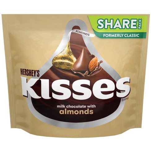 Hershey's Kisses Almond Chocolate Candy - 10oz : Target