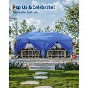 10x20 Pop Up Canopy Tent with 6 Removable Sidewalls, Heavy Duty Outdoor Canopy Tent, Adjustable Height Commercial Instant Tent Shelter - 2 of 4