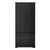 ACEPANO 71.65 in. H Modern Freestanding Kitchen Pantry Cabinet with 2 Large Drawers & 8-Door Spice Rack-Black - 3 of 4
