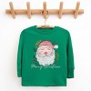 Merry Christmas Santa Stripes - Youth Long Sleeve Graphic T-Shirt - 2 of 3