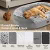 Gimars Orthopedic XL Dog Bed, 28D Egg-Crate Foam Sofa with Half-Round Bolsters, Waterproof Lining, Non-Slip Base, Removable Cover for Puppy & Senior - 2 of 4