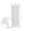 SMARTSTANDARD 80 in. Height Primed White Interior Door Slab, 1-Panel Tempered Frosted Glass Slab Door, Solid Core Door Without Hardware Kit - 3 of 4
