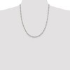 Black Bow Jewelry 3.5mm Sterling Silver, Solid Figaro Chain Necklace - 2 of 4
