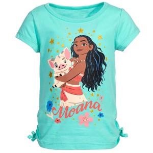 Disney Moana Girls Graphic T-Shirt Toddler - 1 of 4