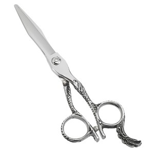 Unique Bargains Stainless Steel Hair Cutting Scissors Silver Tone 1 Pc - 1 of 4