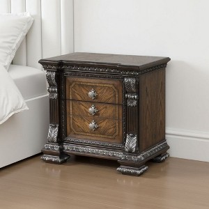Royal Hampton Nightstand, Hidden Drawer USB A-C, 30 Inch - 1 of 4