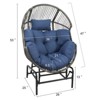 Outdoor Glider Egg Chair with Soft Cushion - 2 of 4