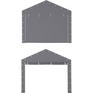 Acekool Carport Zipper Door Replacement, Fits Garage Shelter, Windproof Waterproof - 1 of 3