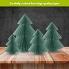 Briarwood Lane Multipack S-M-L-Xl Teal Tree Magnetic Honeycomb Paper Decor (4-pack) 8x8 Bundle Party Centerpiece Decoration - 4 of 4