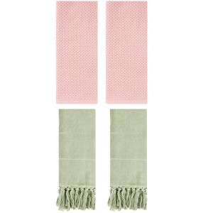 REGALWOVEN 4 Pcs Cotton Bathroom Hand Towels for Spa, Hotel - 1 of 4