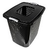 Home Logic XL Bushel Lidded Hamper Black: Plastic Clothes Hamper with Lid, Built-In Handles, 23.29 Volume Capacity - 2 of 4
