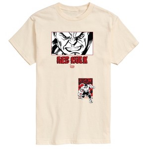 Men's - Marvel - Red Hulk Close Up Short Sleeve Graphic T-Shirt - 1 of 2