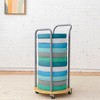 ECR4Kids Mobile Cushion Cart and SoftZone Round Floor Cushion, Flexible Seating - 4 of 4