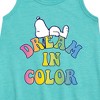 Girls' - Peanuts - Dream In Color Graphic Sleeveless Aline Dress - 2 of 4