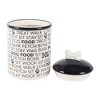 Bone Dry Ceramic Treat Canister - Black Dog Text Ceramic Medium Pet Canister - 4 of 4