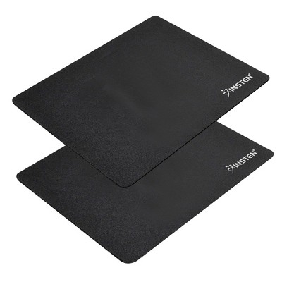 INSTEN 2-Piece Set Mouse Pad for Optical/ Trackball Mouse, Black