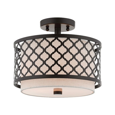 Livex Lighting Arabesque 2 - Light Semi-Flush Mount in  English Bronze - image 1 of 4