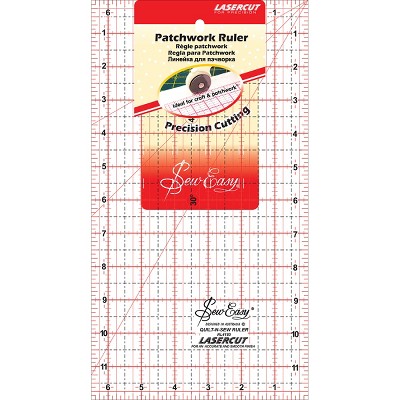 Tacony SewEasy Square Quilt Ruler-15.5X15.5