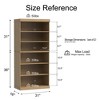 Dovelina Vertical Bookshelf Combination with Adjustable Shelves--No Door - 4 of 4
