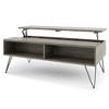 48" Solid Mango Hardwood Lift Top Coffee Table with Storage, Iron Hairpin Legs, Ideal for Living Room or Family Room - 3 of 4