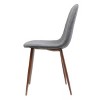 PAGED Mid-Century Dining Chairs Set of 2 Upholstered Living Room Chairs with Metal Legs for Living Room - 3 of 4