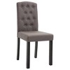 vidaXL Dining Chairs 4 pcs Taupe Fabric - 3 of 4