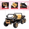 Coucheta 24V 2-Seater Ride On Dump Truck with Parent Remote Control, 4WD Electric Toy Car with Dump Bed, Bluetooth Music - 4 of 4